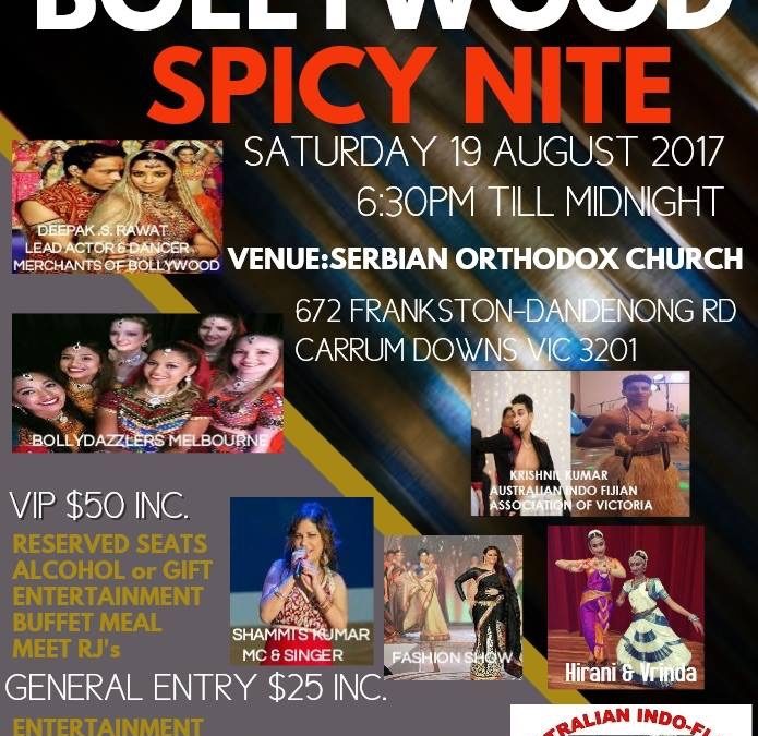 Bollywood Spicy Nite – Total Entertainment with Dinner & Dance